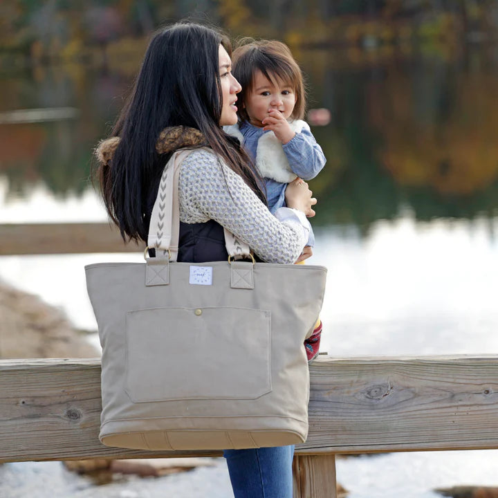 Tote Bag vs Backpack Diaper Bag Debate Momkindness